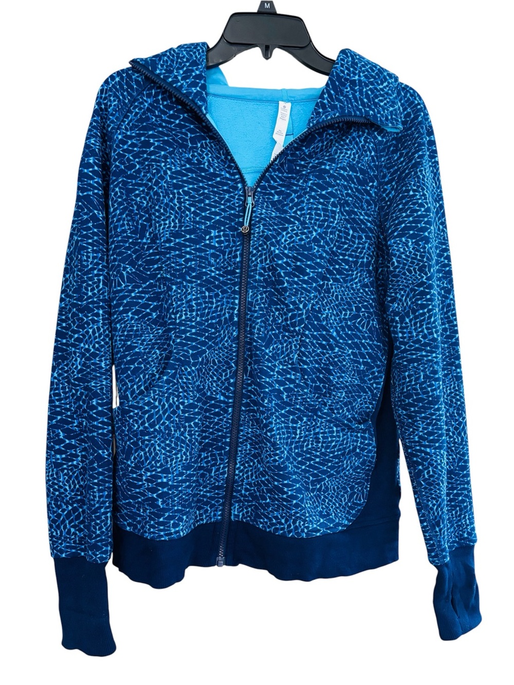Lululemon Scuba Hoodie III Samba Snake Hero Blue Rare Size 12